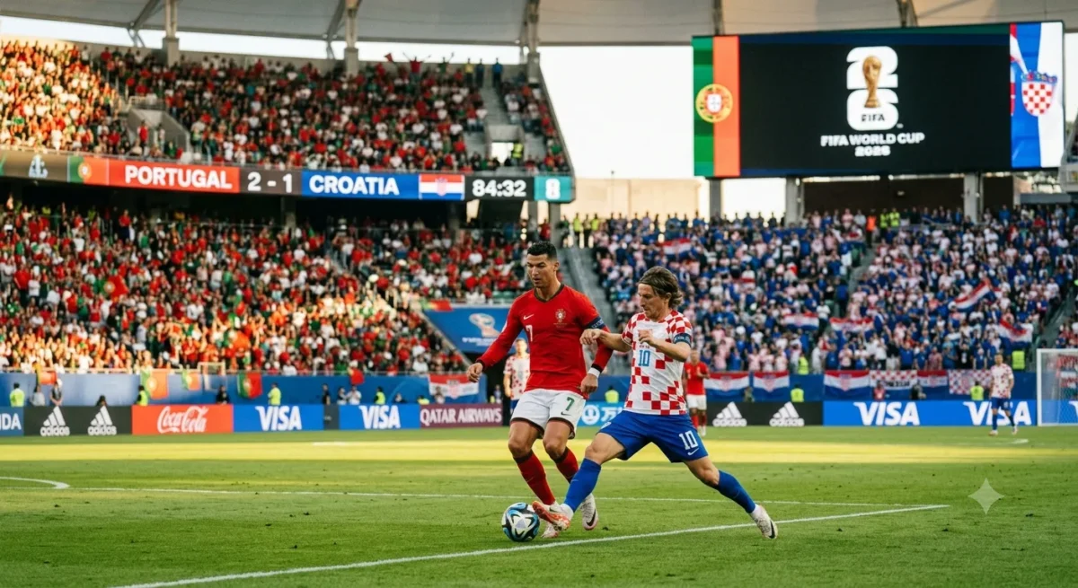 Portugal vs Kroasia, Momen Terakhir Ronaldo dan Modric?(Foto: AI)