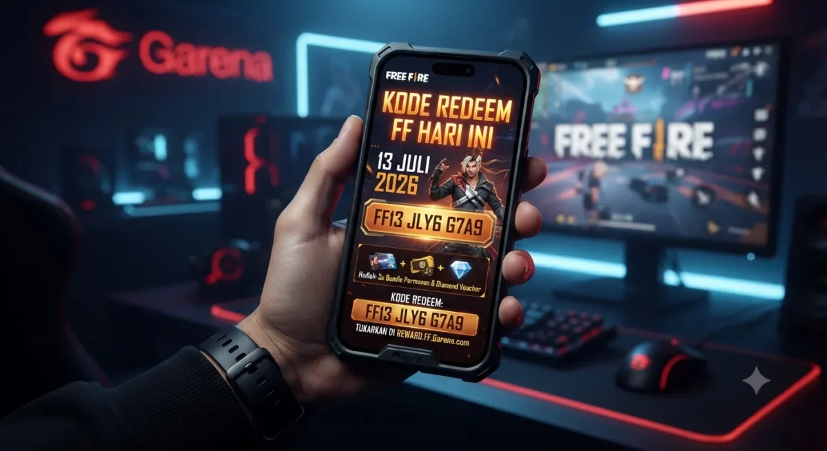 Kode Redeem Free Fire 13 Juli 2026, Klaim Item Gratis Hari Ini(Foto: AI)