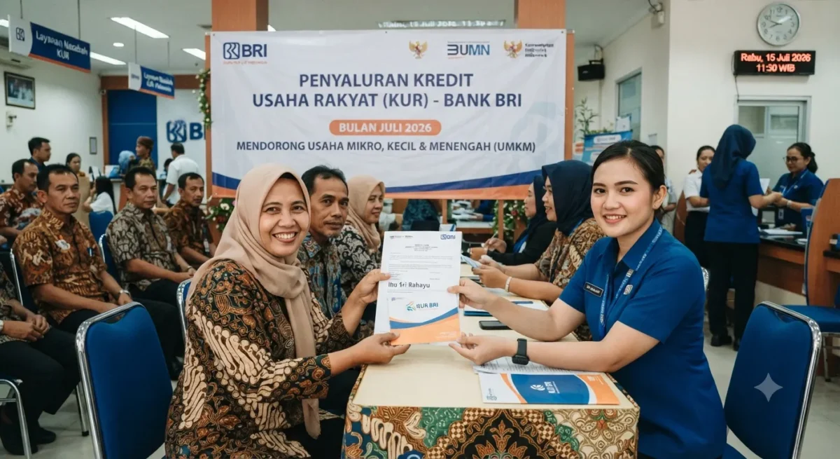 KUR Juli 2026 Tembus Rp159,8 Triliun, Disalurkan ke 2,5 Juta UMKM 
(Foto: AI)