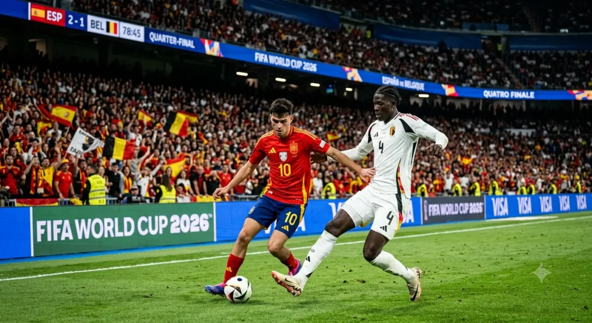 Cara Nonton Live Streaming Spanyol vs Belgia Piala Dunia 2026
(Foto: AI)