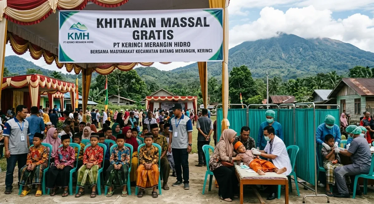 PT Kerinci Merangin Hidro Gelar Sunatan Massal Gratis di Kerinci(Foto: AI)