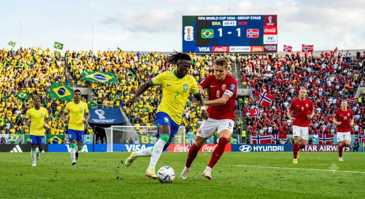 Prediksi Brasil vs Norwegia: Skor dan H2H (Foto: AI)