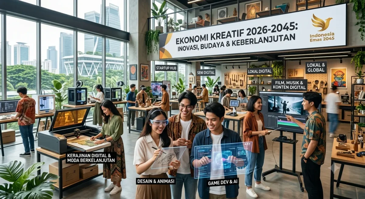Rencana Induk Ekonomi Kreatif 2026-2045 Resmi Diluncurkan
(Foto: AI)