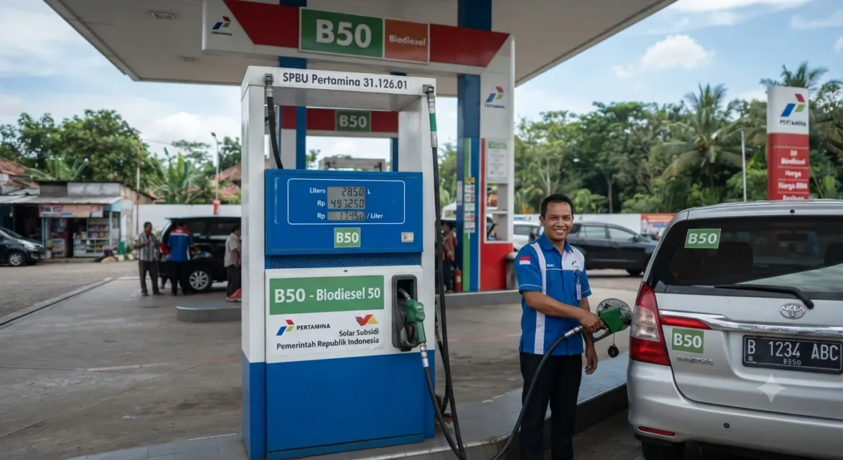 B50 Ditargetkan Tersedia di Seluruh SPBU Mulai 1 Oktober 2026
(Foto: AI)