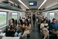 1,16 Juta Penumpang Naik Kereta Saat Libur Sekolah(Foto: AI)