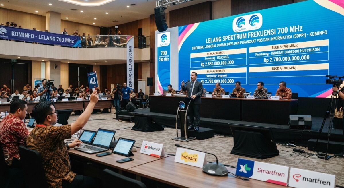 Hasil Lelang Frekuensi 700 MHz dan 2,6 GHz Resmi Ditetapkan, Ini Daftar Pemenangnya
(Foto: AI)
