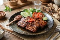 Resep Tempe Bacem Air Kelapa Manis Gurih,Bumbu Meresap Dan Praktis(Foto: AI)