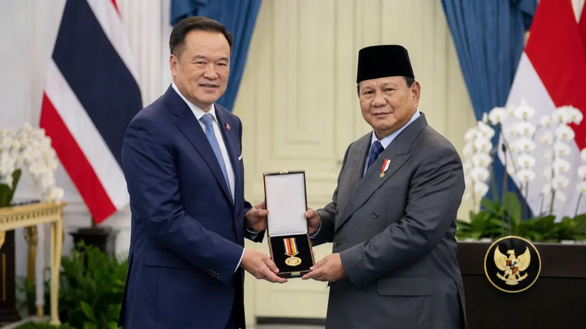 "Tentara Kami Mengagumi Anda", PM Thailand Anugerahkan Medali Kehormatan kepada Prabowo
(Foto: tangkapan layar YouTube Sekretariat Presiden
/rri/AI)
